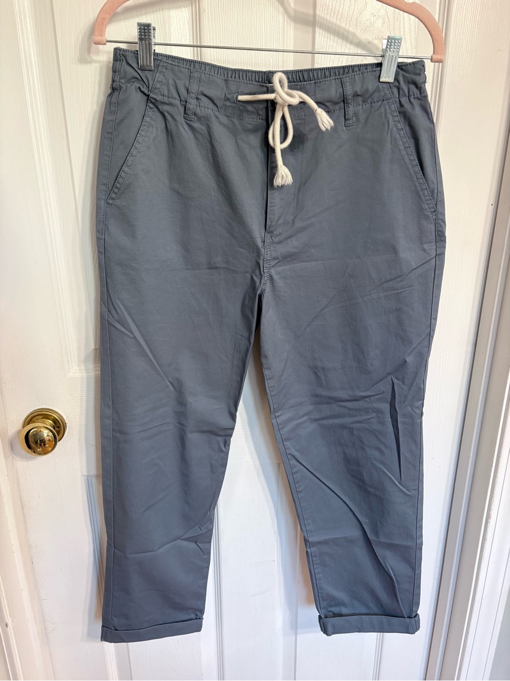 Kensie Drawstring Chinos in Slate